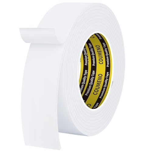 COUMENO Dichtungsband Selbstklebend, 45mm x 5m, Weiß Einseitiges Schaumstoff Klebeband, Kompriband & Moosgummi Selbstklebend für Türen/Fenster Winddicht Schalldämmung und Energiesparend. COUMENO Dichtungsband Selbstklebend, 45mm x 5m, Weiß Einseitiges Schaumstoff Klebeband, Kompriband & Moosgummi Selbstklebend für Türen/Fenster Winddicht Schalldämmung und Energiesparend. von COUMENO