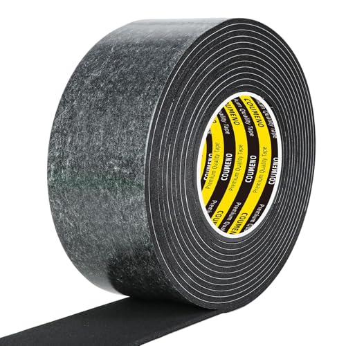 COUMENO Schaumstoff Klebeband 45mm x 3m Schwarz, Kompriband & Moosgummi Selbstklebend, Einseitiges Dichtungsband für Türen/Fenster & Gegen Kalte Zugluft/Anti-Kollision/Schalldichter/Staubdicht COUMENO Schaumstoff Klebeband 45mm x 3m Schwarz, Kompriband & Moosgummi Selbstklebend, Einseitiges Dichtungsband für Türen/Fenster & Gegen Kalte Zugluft/Anti-Kollision/Schalldichter/Staubdicht von COUMENO