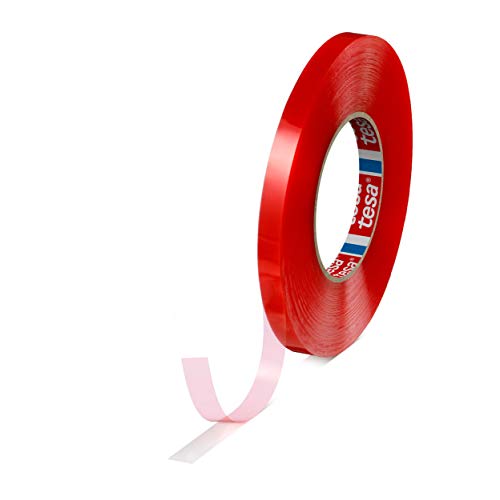 tesa 4965, doppelseitiges Acrylat-Klebeband, transparent, Abmessung:6mm x 50m von tesa