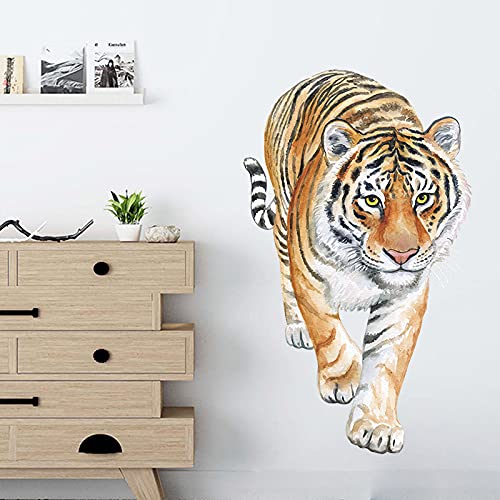 COVPAW® Wandtattoo Wandaufkleber Tiger Wandsticker Wandbild Bilder Wohnzimmer Schlafzimmer Deco von COVPAW
