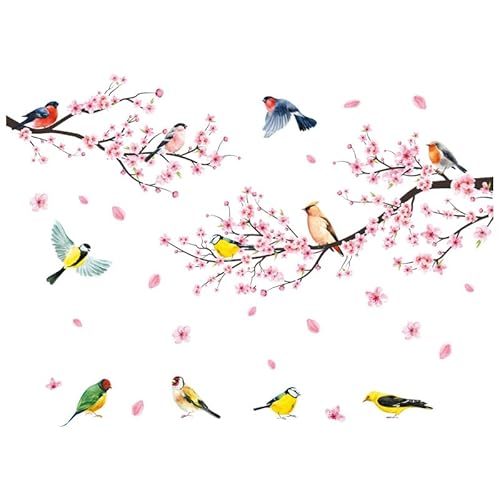 COVPAW Wandtattoo Blumen Pfirsichblüten Kirschblüte Vögel auf Ast Wandaufkleber Wohnzimmer Blüten Äste Rosa Wandsticker Schlafzimmer Babyzimmer Kinderzimmer Küche Büro Wanddeko COVPAW Wandtattoo Blumen Pfirsichblüten Kirschblüte Vögel auf Ast Wandaufkleber Wohnzimmer Blüten Äste Rosa Wandsticker Schlafzimmer Babyzimmer Kinderzimmer Küche Büro Wanddeko von COVPAW