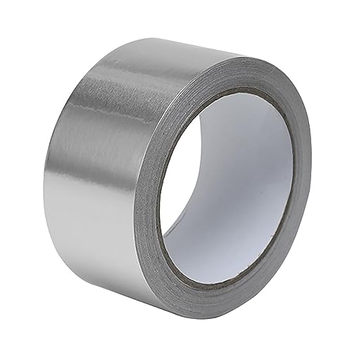 COYOUCO Silbernes Aluminiumband, Folienband, Metallbänder Mit Selbstklebender Rückseite Für Rohrleitungen, Hochleistungs-Klebeband, Breite: 5 cm; Dicke: 0,1 Mm,20m von COYOUCO