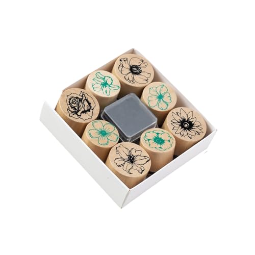 8pcs Holzblumenstempel Mit Inkpad 25mm 30mm Craft Scrapbooking Stamper Für Kartenherstellung Journal Foto Album Set Set 8pcs Holzblumenstempel Mit Inkpad 25mm 30mm Craft Scrapbooking Stamper Für Kartenherstellung Journal Foto Album Set Set von CPAOWEHF