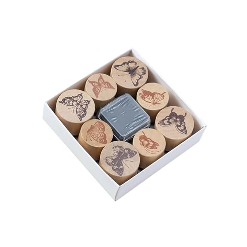8pcs Holzblumenstempel Mit Inkpad 25mm 30mm Craft Scrapbooking Stamper Für Kartenherstellung Journal Foto Album Set Set 8pcs Holzblumenstempel Mit Inkpad 25mm 30mm Craft Scrapbooking Stamper Für Kartenherstellung Journal Foto Album Set Set von CPAOWEHF