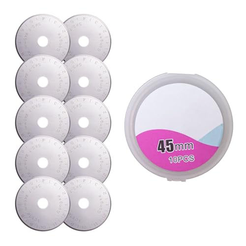 CPAOWEHF 5/10 Stcs/Setzen Sie Rotationsschneiderscheiben 45 Mm Runde Schnittscheiben Quilt Rotationsschneider Für Handwerk Von Stoffpapier von CPAOWEHF