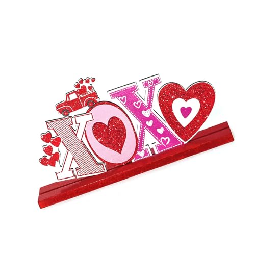 CPAOWEHF Dekoration Figuren Briefe Liebe Holz Ornamente Rutschfest Basis für Hochzeit Dekoration Valentinstag von CPAOWEHF