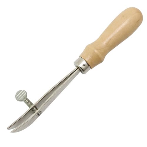 CPAOWEHF Holzgriff, Lederkante, Knitterwerkzeug, verstellbar, für Geldbörse, Gürtel, Nähen, ergonomischer Griff von CPAOWEHF