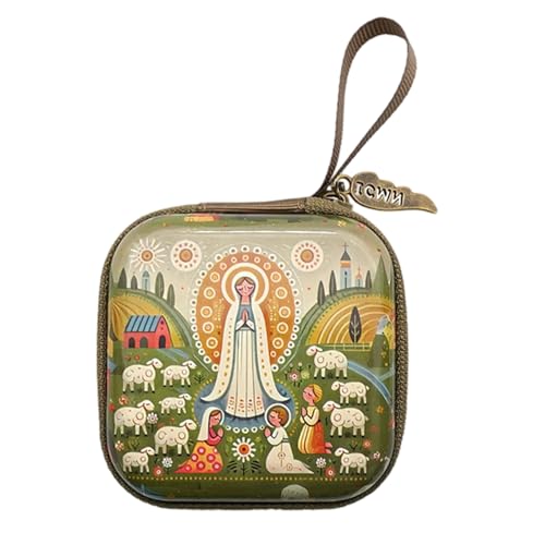 Gebets-Organizer, Cartoon-Design, quadratisch, robust, für religiöses Zubehör, Aufbewahrung, Schmuck, Gebet, Behälter von CPAOWEHF