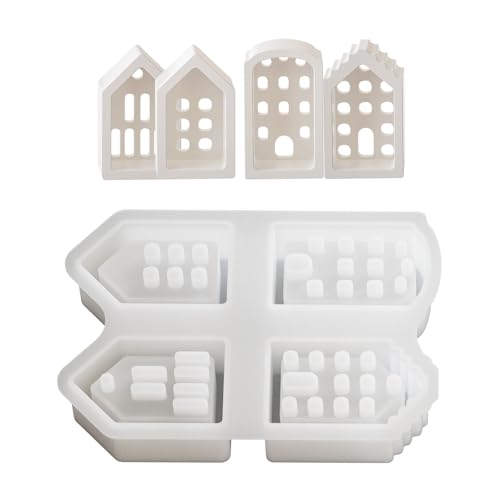 Haus Silikon Nachtleuchte Schimmelpilze Crafting Formen Silikonkunsthandwerk Ornament Für Handwerkliche Handwerksharzgussform Haus Silikon Nachtleuchte Schimmelpilze Crafting Formen Silikonkunsthandwerk Ornament Für Handwerkliche Handwerksharzgussform von CPAOWEHF