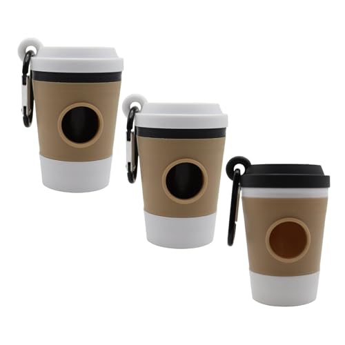 Hundeabfall Beutel Spender Poops Carrier Kaffeetasse Design Tragbarer Plastikhalter Für Außenreisen Mit Carabiner Clip Coffee Tasse Hundekackbeutel Spender von CPAOWEHF