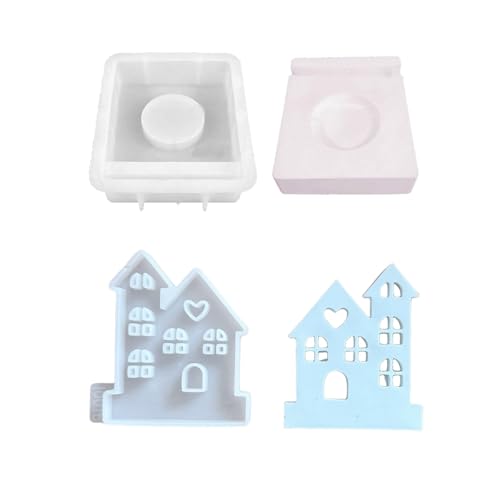 Mehrzweckkünstler Castles Form Set Robustes Silikonzubehör Für Home Decoration Bastelmittel Wiederverwendbare Kerzenherstellung von CPAOWEHF