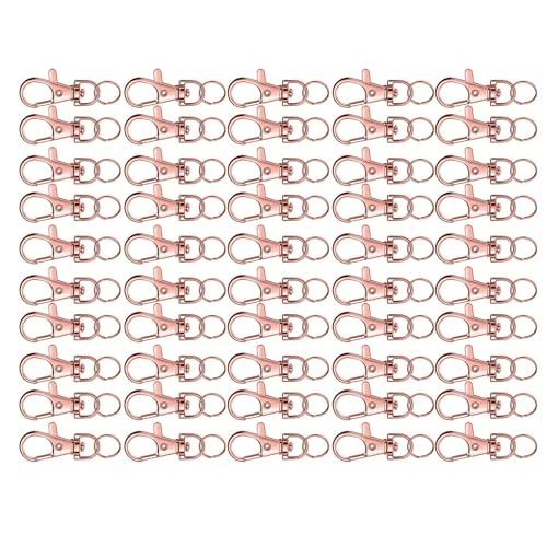 Packung Mit 60 Rotierenden Metallschlüsselkettenclips Gründungsschlüsselringe Und Hummerklauenklaske Haken Schmuck Machen Sie Accessoires Vielseitige Rotierende Tastaturanhänge von CPAOWEHF