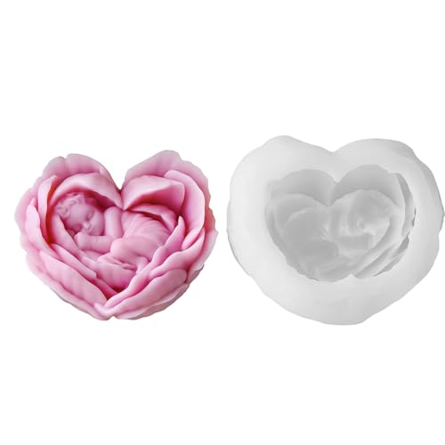 Silikonform Harz Crafting Kerzenform Blumenform Bastelform Silikon Textur Handgefertigte Lieferungen Für Kerzenhitze Widerstand von CPAOWEHF
