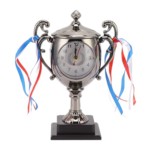 Stilvoller Gold- oder Silber-Trophäen-Wecker für Schreibtisch oder Nachttische, verschönert den Raum mit klarer Zeitansicht Stilvoller Gold- oder Silber-Trophäen-Wecker für Schreibtisch oder Nachttische, verschönert den Raum mit klarer Zeitansicht von CPAOWEHF