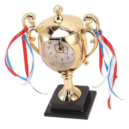 Stilvoller Gold- oder Silber-Trophäen-Wecker für Schreibtisch oder Nachttische, verschönert den Raum mit klarer Zeitansicht Stilvoller Gold- oder Silber-Trophäen-Wecker für Schreibtisch oder Nachttische, verschönert den Raum mit klarer Zeitansicht von CPAOWEHF