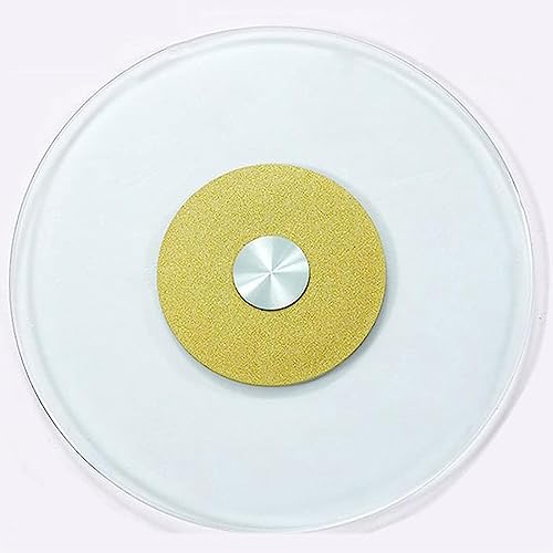 CPCPC Esstisch-Drehteller, drehbarer Drehteller, rundes Glas, Lazy Susan, gehärtetes Glas, große Tisch-Servierplatte, transparent, hohe Tragfähigkeit, einfaches Teilen von Speisen, Gold, 90 cm CPCPC Esstisch-Drehteller, drehbarer Drehteller, rundes Glas, Lazy Susan, gehärtetes Glas, große Tisch-Servierplatte, transparent, hohe Tragfähigkeit, einfaches Teilen von Speisen, Gold, 90 cm von CPCPC