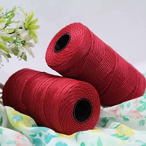 Häkelgarn, 110 g/Stück, Sommer, leichtes Eis, Baumwoll-Seidengarn, Garne for selbst gehäkelte Taschen, Hüte, Schuhe, cool for Handstricken und Häkeln (3)(1) von CPCPC