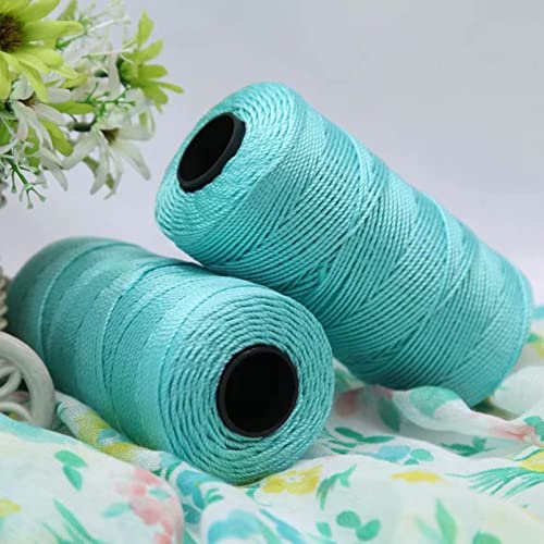 Häkelgarn, 110 g/Stück, Sommer, leichtes Eis, Baumwoll-Seidengarn, Garne for selbst gehäkelte Taschen, Hüte, Schuhe, cool for Handstricken und Häkeln (3)(14) von CPCPC