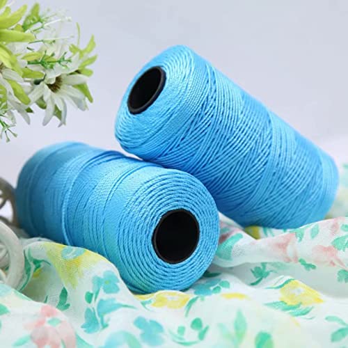 Häkelgarn, 110 g/Stück, Sommer, leichtes Eis, Baumwoll-Seidengarn, Garne for selbst gehäkelte Taschen, Hüte, Schuhe, cool for Handstricken und Häkeln (3)(20) von CPCPC