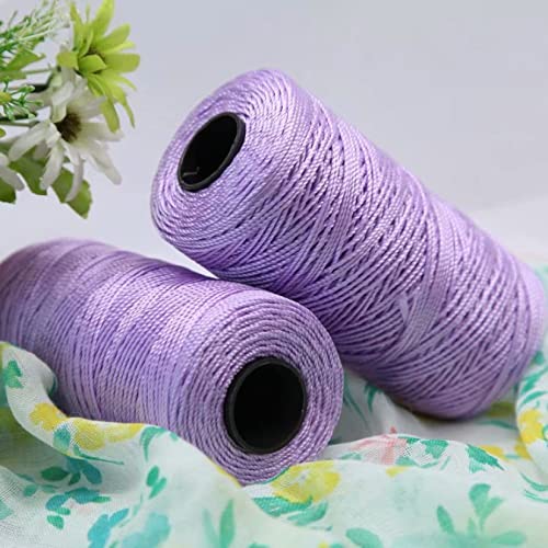 Häkelgarn, 110 g/Stück, Sommer, leichtes Eis, Baumwoll-Seidengarn, Garne for selbst gehäkelte Taschen, Hüte, Schuhe, cool for Handstricken und Häkeln (3)(6) von CPCPC