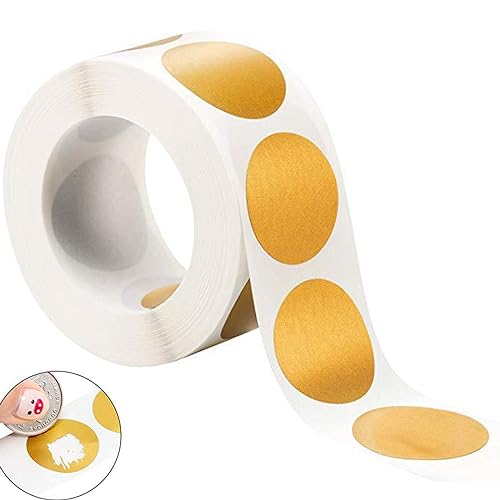 CPRNQY 300 Stück Goldene Rubbelaufkleber, Rubbelsticker, Rubbellos Aufkleber, Scrape Label, Kreisförmiger Scrape Aufkleber 2.5cm, Gutschein Rubbelkarten Erstellen CPRNQY 300 Stück Goldene Rubbelaufkleber, Rubbelsticker, Rubbellos Aufkleber, Scrape Label, Kreisförmiger Scrape Aufkleber 2.5cm, Gutschein Rubbelkarten Erstellen von CPRNQY