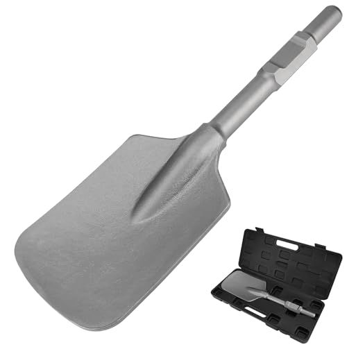 CPROSP SDS HEX Schaufelmeißel 135 x 440 mm Sechskant-Aufnahme 30 mm, Asphaltmeißel/Breitmeißel HEX Breiter Lehm Spaten zum Entfernen von Hartem Schmutz Ton und Losem Beton CPROSP SDS HEX Schaufelmeißel 135 x 440 mm Sechskant-Aufnahme 30 mm, Asphaltmeißel/Breitmeißel HEX Breiter Lehm Spaten zum Entfernen von Hartem Schmutz Ton und Losem Beton von CPROSP