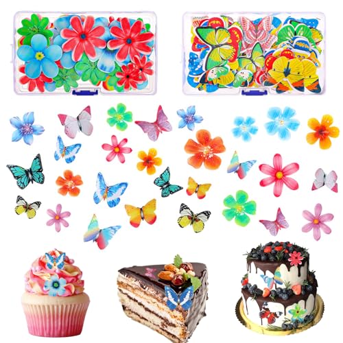 100 Stück Tortendeko Essbar,Essbare Schmetterlinge Essbare Tortendeko Essbare Blumen Kuchen Dekoration Schmetterling Party Kuchen Dekorationen Blumen Cupcake Topper Blumen für Hochzeit Geburtstag 100 Stück Tortendeko Essbar,Essbare Schmetterlinge Essbare Tortendeko Essbare Blumen Kuchen Dekoration Schmetterling Party Kuchen Dekorationen Blumen Cupcake Topper Blumen für Hochzeit Geburtstag von CPYJW