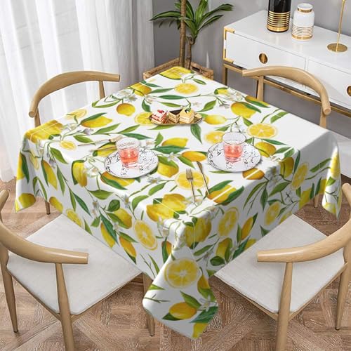 CPyuqw Frische tropische Zitronen, eleganter Druck, quadratisch, wasserwaschbar, strapazierfähig, Esstischabdeckung für den Innen- und Außenbereich CPyuqw Frische tropische Zitronen, eleganter Druck, quadratisch, wasserwaschbar, strapazierfähig, Esstischabdeckung für den Innen- und Außenbereich von CPyuqw