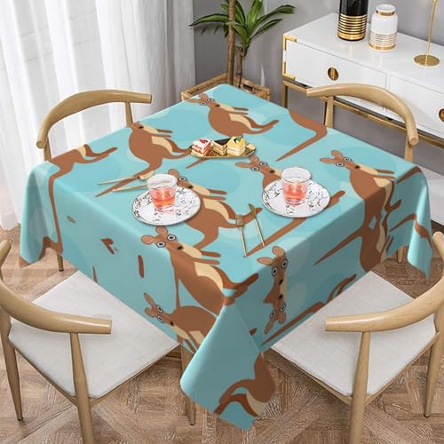 CPyuqw Funny for Kangaroo Zoo Tischdecke, quadratisch, elegant, bedruckt, wasserabweisend, strapazierfähig, für den Innen- und Außenbereich CPyuqw Funny for Kangaroo Zoo Tischdecke, quadratisch, elegant, bedruckt, wasserabweisend, strapazierfähig, für den Innen- und Außenbereich von CPyuqw