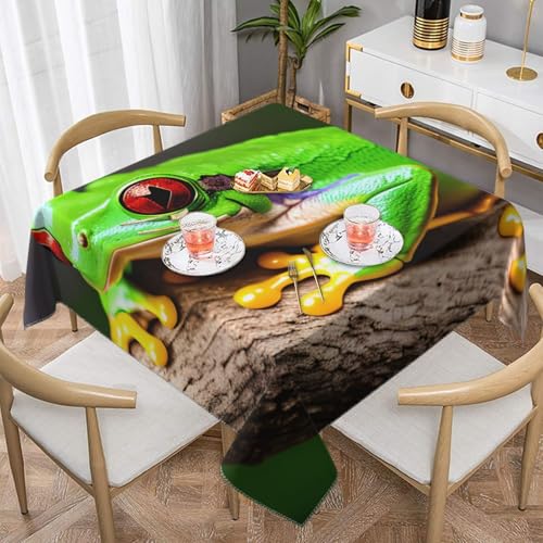 CPyuqw Niedliche rote Augen Baum Frösche Eleganter Druck Quadratische Tischdecke – Wasserwaschbar, langlebig, Esstischabdeckung für den Innen- und Außenbereich CPyuqw Niedliche rote Augen Baum Frösche Eleganter Druck Quadratische Tischdecke – Wasserwaschbar, langlebig, Esstischabdeckung für den Innen- und Außenbereich von CPyuqw