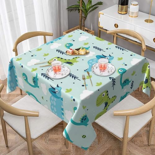 CPyuqw Quadratische Tischdecke mit Dinosaurier-Muster, elegant, bedruckt, wasserabweisend, strapazierfähig, für den Innen- und Außenbereich CPyuqw Quadratische Tischdecke mit Dinosaurier-Muster, elegant, bedruckt, wasserabweisend, strapazierfähig, für den Innen- und Außenbereich von CPyuqw