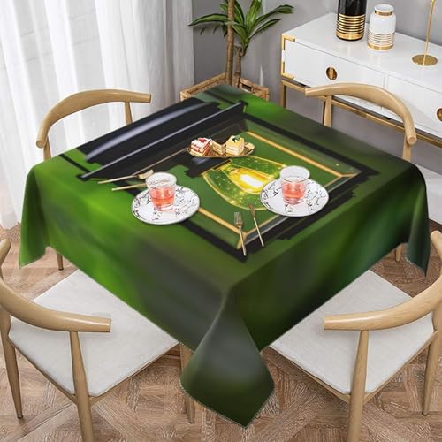 CPyuqw Quadratische Tischdecke mit Glühwürmchen-Motiv und Laterne, elegant, wasserabweisend, strapazierfähig, für den Innen- und Außenbereich CPyuqw Quadratische Tischdecke mit Glühwürmchen-Motiv und Laterne, elegant, wasserabweisend, strapazierfähig, für den Innen- und Außenbereich von CPyuqw