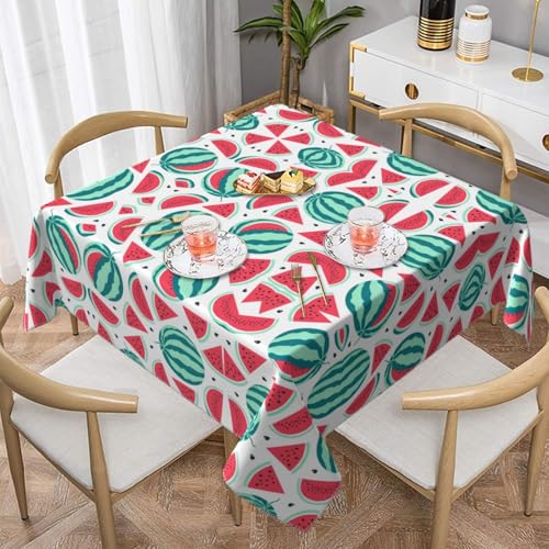CPyuqw Quadratische Tischdecke mit Obst-Wassermelonen-Motiv, wasserabweisend, strapazierfähig, für den Innen- und Außenbereich CPyuqw Quadratische Tischdecke mit Obst-Wassermelonen-Motiv, wasserabweisend, strapazierfähig, für den Innen- und Außenbereich von CPyuqw