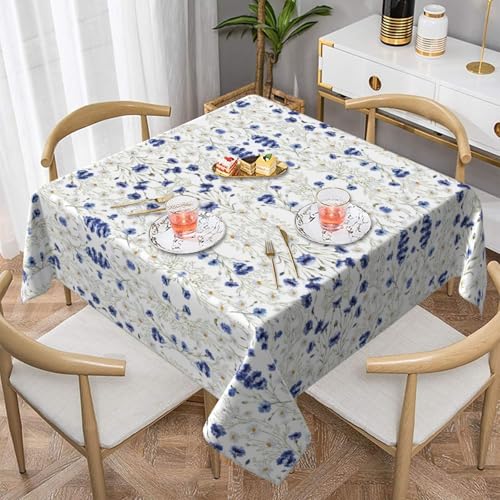 CPyuqw Quadratische Tischdecke mit handgezeichnetem Blumendruck, wasserabweisend, strapazierfähig, für den Innen- und Außenbereich CPyuqw Quadratische Tischdecke mit handgezeichnetem Blumendruck, wasserabweisend, strapazierfähig, für den Innen- und Außenbereich von CPyuqw