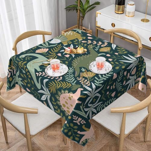 CPyuqw Quadratische Tischdecke mit süßem Dinosaurier-Druck, wasserabweisend, strapazierfähig, für den Innen- und Außenbereich CPyuqw Quadratische Tischdecke mit süßem Dinosaurier-Druck, wasserabweisend, strapazierfähig, für den Innen- und Außenbereich von CPyuqw