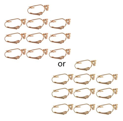 10 Stück/Set Pierced to Clip On Earring Converters Components Findings for Non Pierced Ears Jewellery Making Lipgloss Making Kit von CQEAZ
