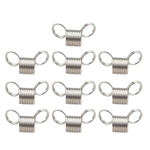 10 Stück Perlenstopper aus Edelstahl, Spannfedern, Drahtenden, Schmuckherstellung, Werkzeuge, um Perlen vor dem Herunterfallen zu schützen 10 Stück Perlenstopper aus Edelstahl, Spannfedern, Drahtenden, Schmuckherstellung, Werkzeuge, um Perlen vor dem Herunterfallen zu schützen von CQEAZ