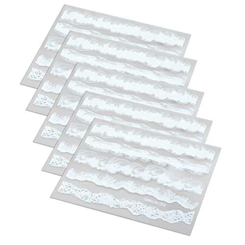 5 Stück Simulationsaufkleber, Epoxidharz, Zubehör, Imitationsaufkleber, Schmuck für Damen und Herren von CQEAZ