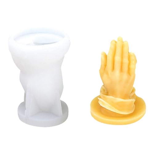 Buddhas Perlen Hand Silikonformen 3D Hände gefaltete Form Duftformen Seifenformen Herstellung Zubehör von CQEAZ
