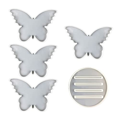 Butterfly-Teetablett mit Aufbewahrungsregal, Silikon-Epoxidharz-Form, für künstliche Achatstücke Butterfly-Teetablett mit Aufbewahrungsregal, Silikon-Epoxidharz-Form, für künstliche Achatstücke von CQEAZ