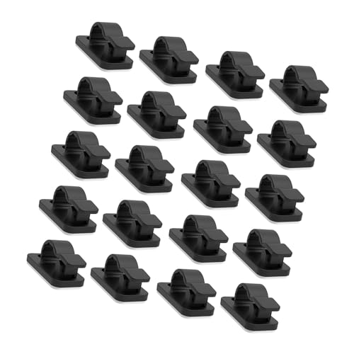 CQEAZ 20 Stück selbstklebende Kabel-Clips, Kabel-Organizer, selbstklebende Klemmen für einfaches Kabelmanagement in Zuhause, Büro, Kabelhalter CQEAZ 20 Stück selbstklebende Kabel-Clips, Kabel-Organizer, selbstklebende Klemmen für einfaches Kabelmanagement in Zuhause, Büro, Kabelhalter von CQEAZ