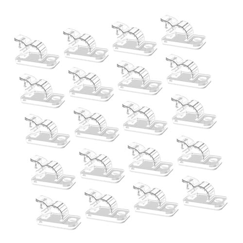 CQEAZ 20 Stück selbstklebende Kabel-Clips, Kabel-Organizer, selbstklebende Klemmen für einfaches Kabelmanagement in Zuhause, Büro, Kabelhalter CQEAZ 20 Stück selbstklebende Kabel-Clips, Kabel-Organizer, selbstklebende Klemmen für einfaches Kabelmanagement in Zuhause, Büro, Kabelhalter von CQEAZ