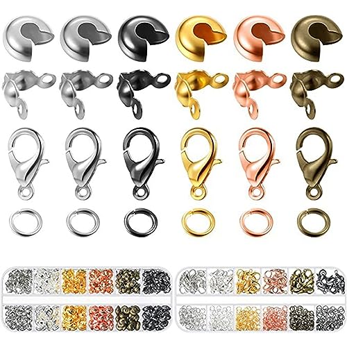 CQEAZ 782 Stück Karabinerverschlüsse zur Schmuckherstellung, Karabinerverschlüsse, Sprungringe, Armbänder, Verschlüsse, Halskettenverschlüsse CQEAZ 782 Stück Karabinerverschlüsse zur Schmuckherstellung, Karabinerverschlüsse, Sprungringe, Armbänder, Verschlüsse, Halskettenverschlüsse von CQEAZ