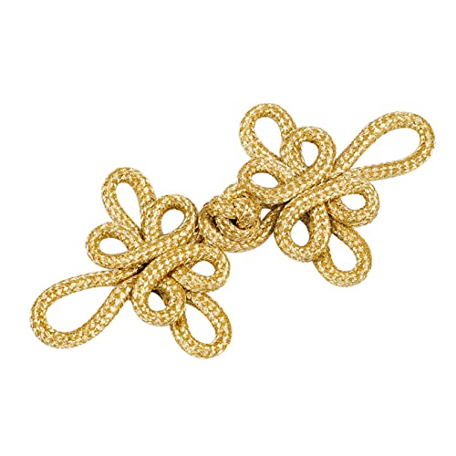 CQEAZ Chinesischer Cheongsam-Knopf, Golddraht, Knotenverschluss, Cheongsam-Knopf CQEAZ Chinesischer Cheongsam-Knopf, Golddraht, Knotenverschluss, Cheongsam-Knopf von CQEAZ