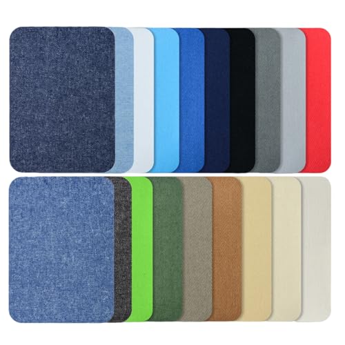 CQEAZ Jeans-Flicken zum Aufbügeln innen und außen, stärkster Klebstoff für Jeans, Reparatur, Kleidung, Dekoration, 105 x 75 mm, 19 Stück CQEAZ Jeans-Flicken zum Aufbügeln innen und außen, stärkster Klebstoff für Jeans, Reparatur, Kleidung, Dekoration, 105 x 75 mm, 19 Stück von CQEAZ