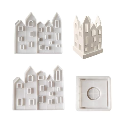 CQEAZ Modisches Haus, stabiles Silikon-Schlüsselanhänger-Form-Set, Bastelbedarf, Epoxidharz, Buchstaben-Anhänger zum Personalisieren von Schmuck von CQEAZ