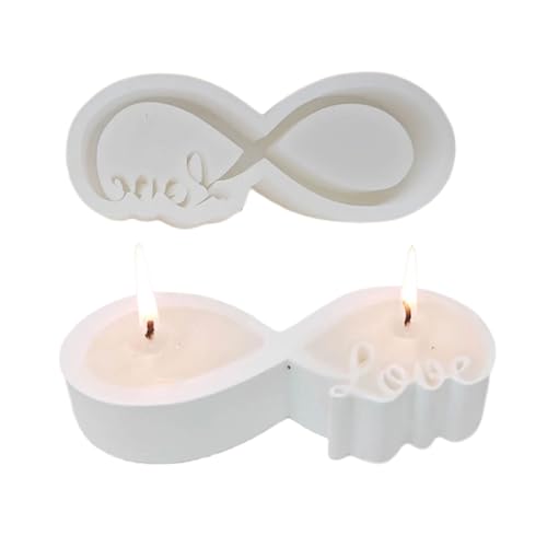 CQEAZ Ribbon Love Kerzenhalter, Harz, Gießformen, Gipsformen für Tischdekorationen, Kerzenhalter-Formen von CQEAZ