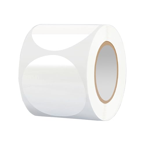 CQEAZ Runde Versiegelungsaufkleber, transparent, PVC, selbstklebende Verpackungsetiketten für Umschläge, Versand, Verpackung, Versiegelungsetikett, 500 Stück von CQEAZ
