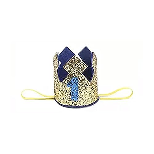 Creative-Shiny Film Geburtstag Krone Baby Shower Dekoration Stirnband Kinder Party Hut Prinzessin Mädchen Regenbogen Zubehör von CQEAZ
