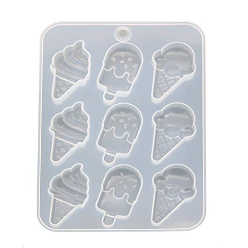 Eiscreme-Silikonformen, Schmuckgussformen, Epoxidharz, Anhänger für Ohrringe, Schmuck, Schlüsselanhänger Eiscreme-Silikonformen, Schmuckgussformen, Epoxidharz, Anhänger für Ohrringe, Schmuck, Schlüsselanhänger von CQEAZ